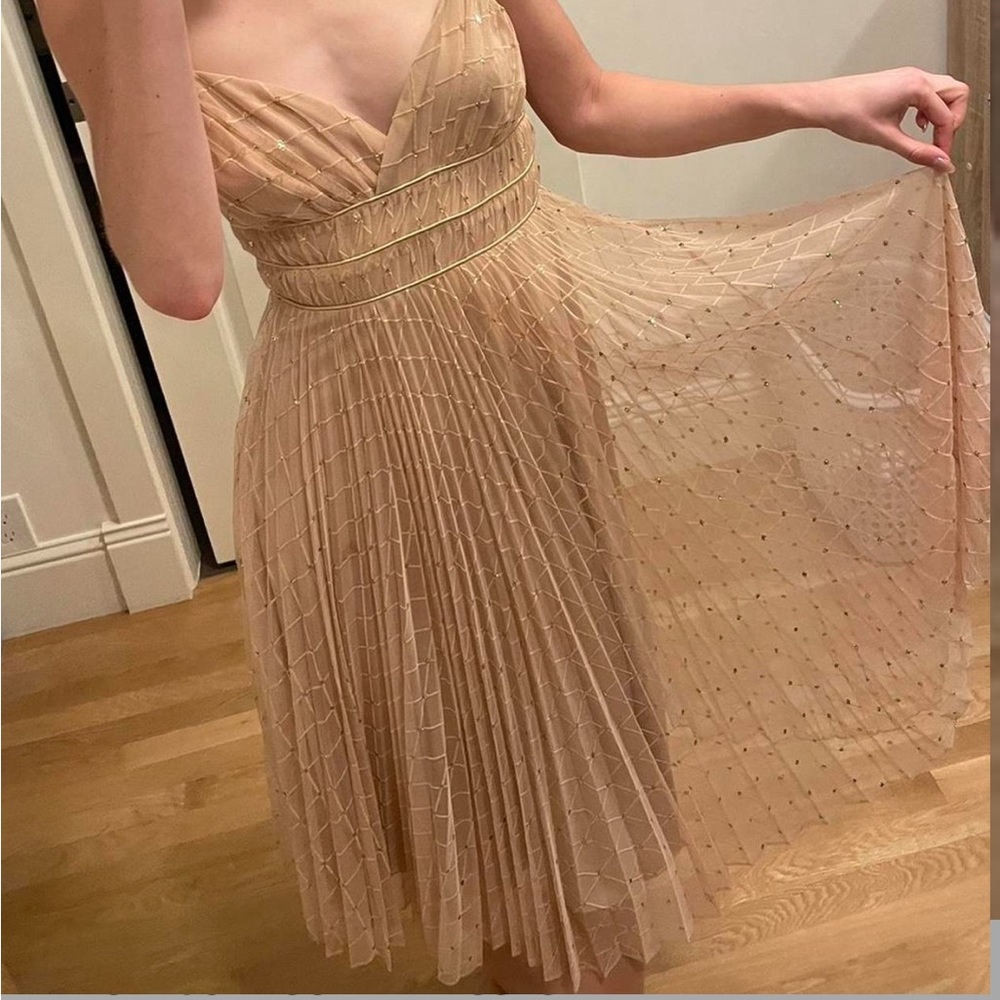 Vintage Betsey Johnson Chiffon Midi Dress Sz S